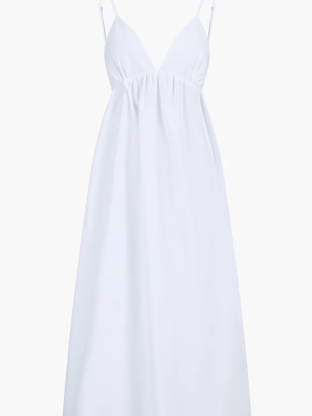 White Spaghetti Strap Maxi Dress